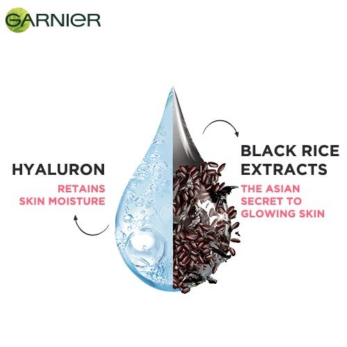 Garnier Face Sheet Mask for Glowing Skin - with Black Rice